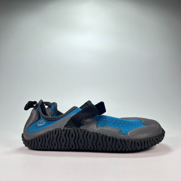 NRS Kicker Wetshoe Blue Gray Neoprene Water Shoes Rafting Kayak Men’s Size 11 - Picture 1 of 10